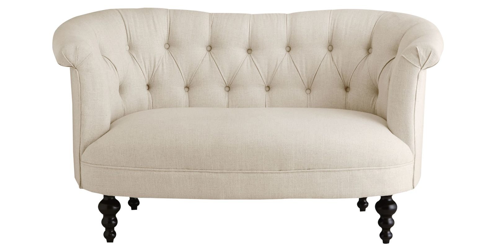 Enchanted Two Seater Chesterfield Sofa In Light Beige Colour