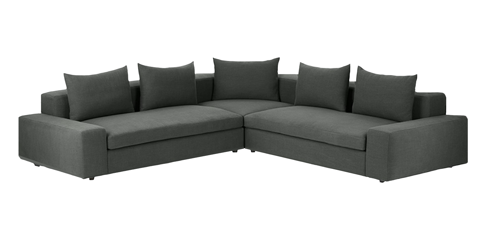 Optimistic Sectional Sofa in Grey Colour