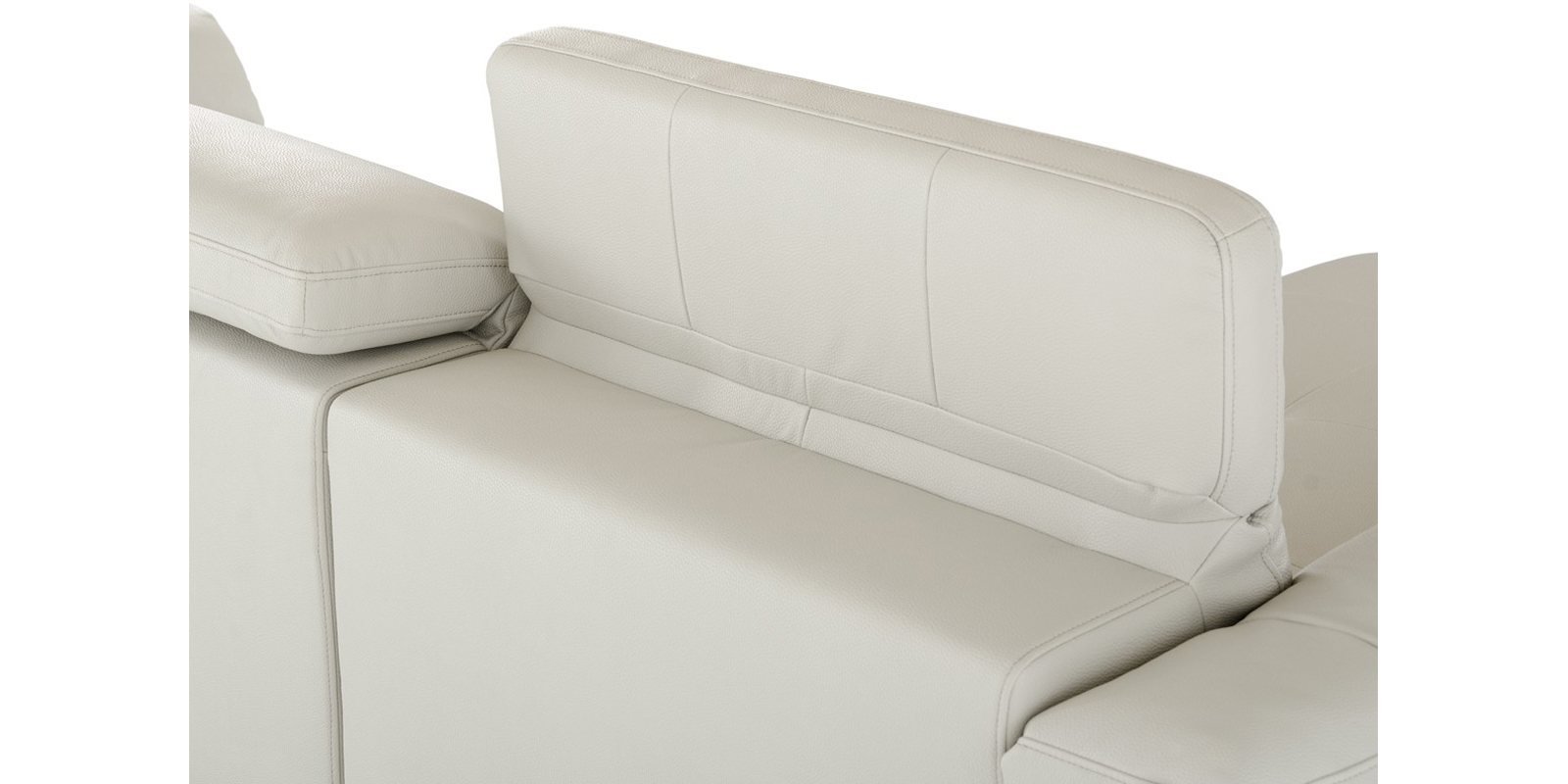 Honora LHS Sofa with Lounger in Beige Colour by Dreamzz Furniture
