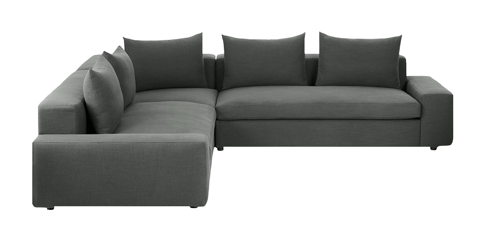 Optimistic Sectional Sofa in Grey Colour