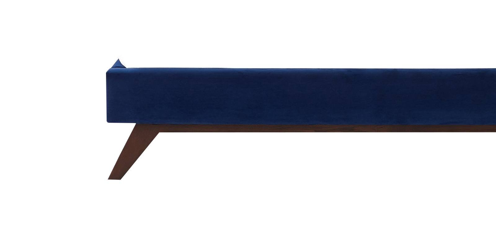 Glorious Queen Size Upholstered Bed in Blue Colour by Dreamzz Furniture