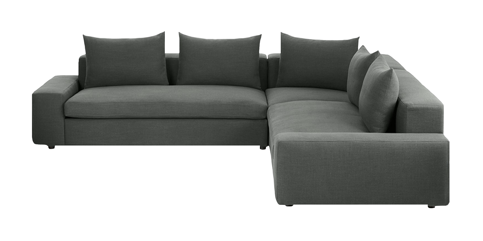Optimistic Sectional Sofa in Grey Colour