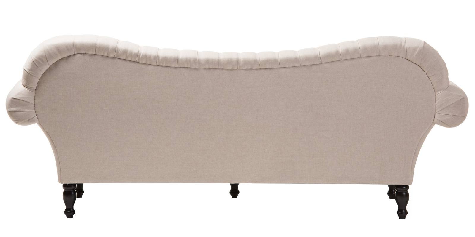 Chic Style Three Seater Chesterfield Sofa In Beige Colour