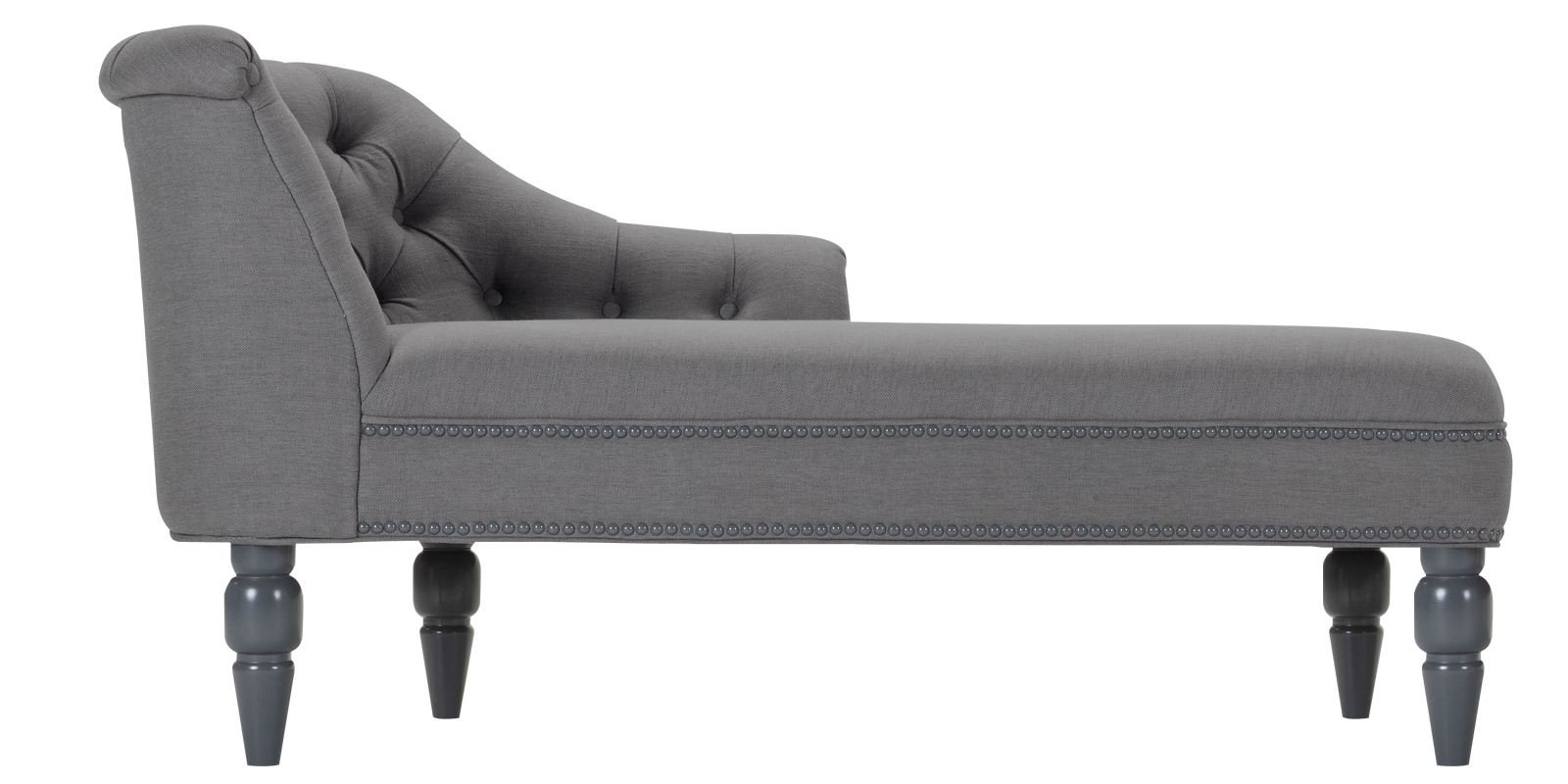 Krasto LHS Chaise Lounger in Grey Colour by Dreamzz Furniture