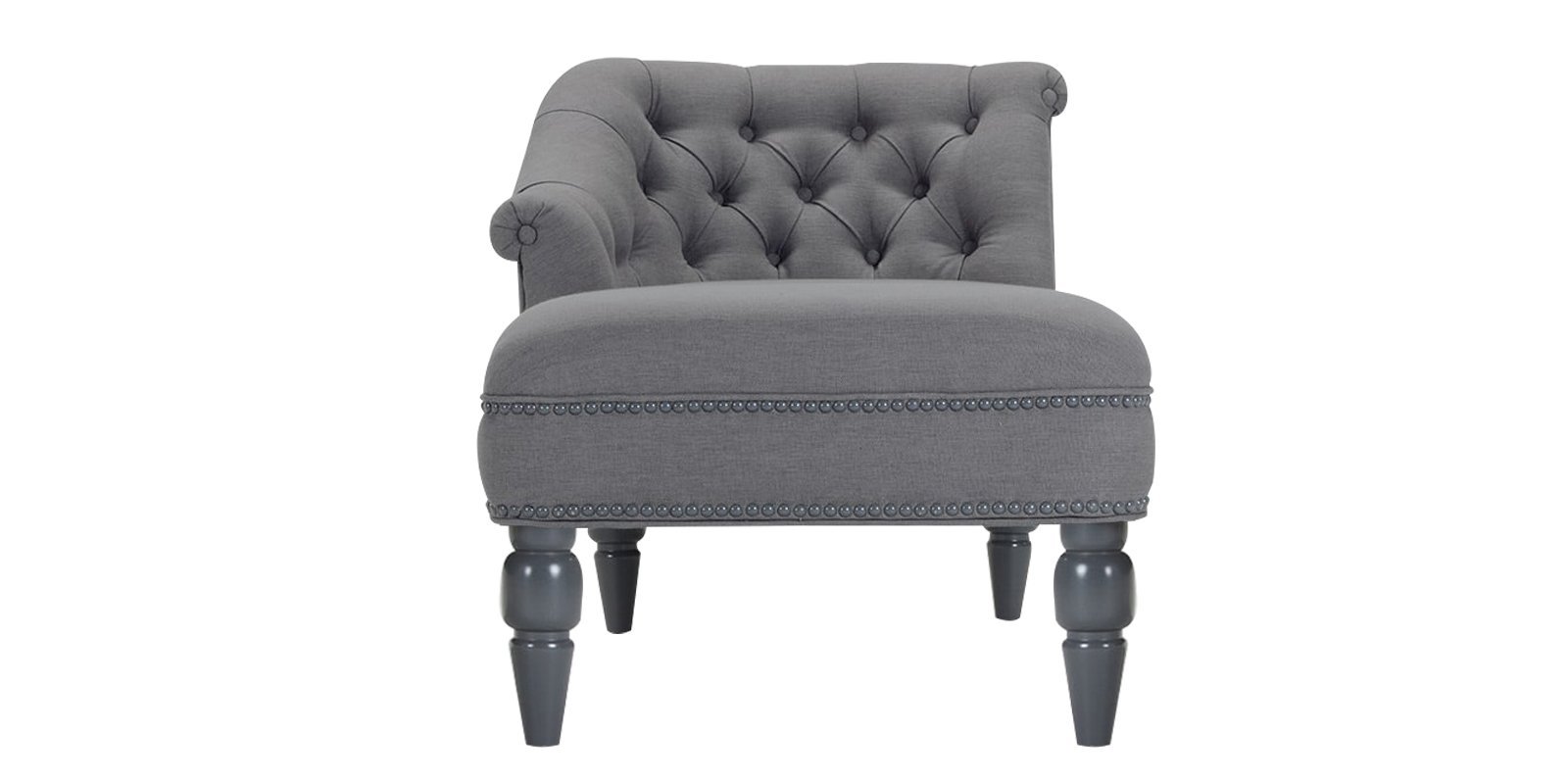 Krasto LHS Chaise Lounger in Grey Colour by Dreamzz Furniture