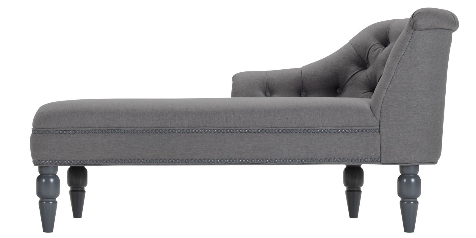 Krasto LHS Chaise Lounger in Grey Colour by Dreamzz Furniture