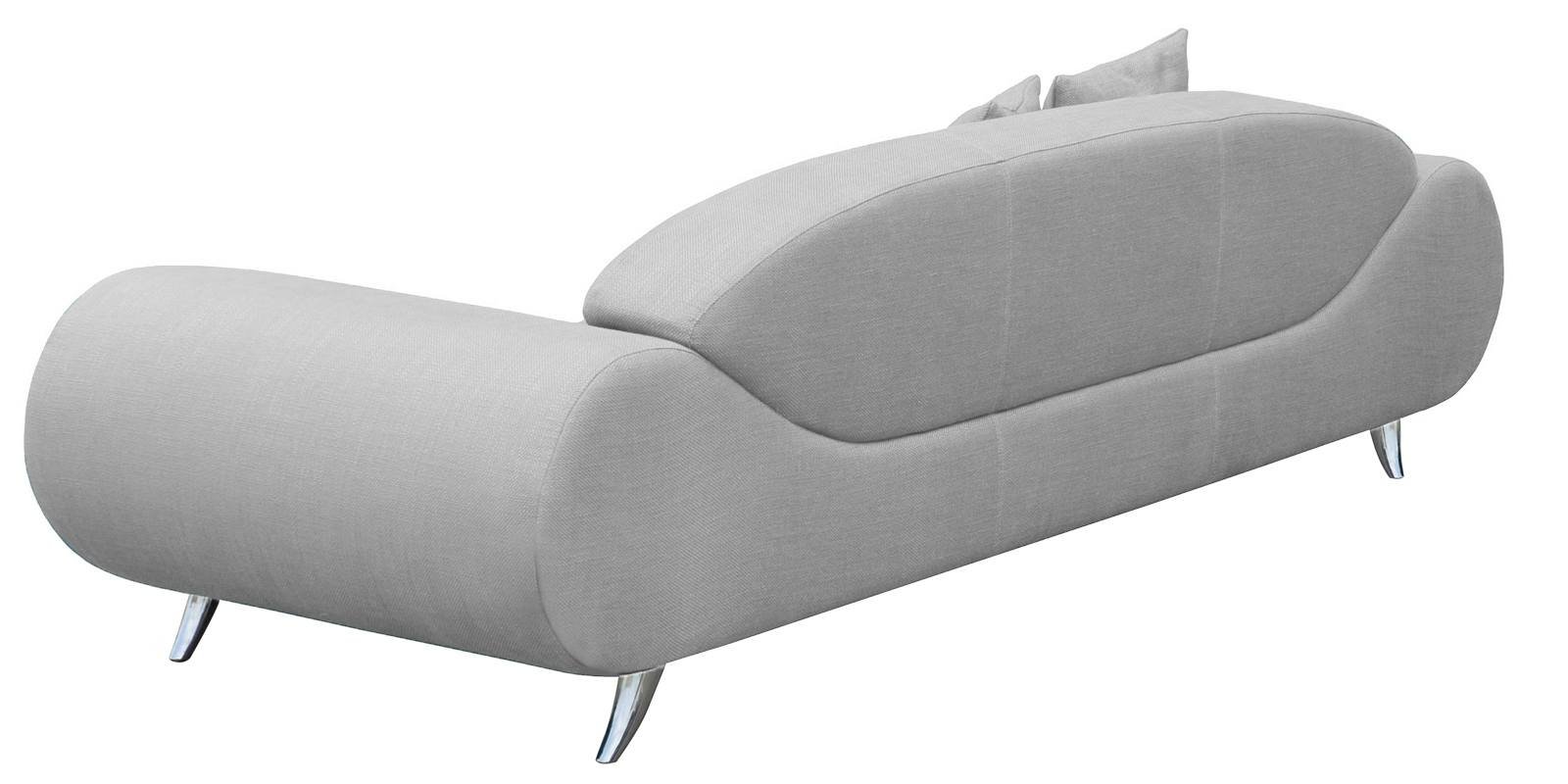 Astonishing 3 Seater Sofa in Shiny Light Grey Colour by Dreamzz Furniture