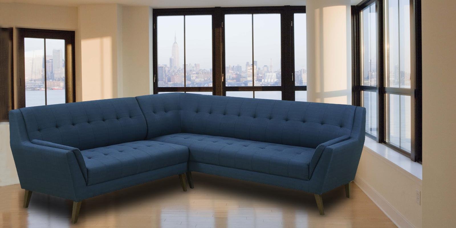 Annabel RHS Sofa in Blue Colour by Dreamzz Furniture