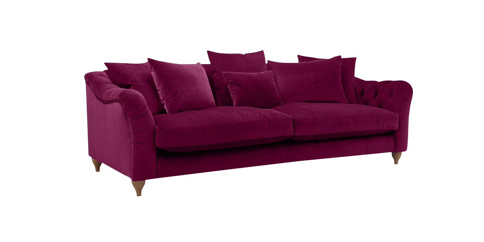 Grendale 3 Seater Sofa in Mulberry colour